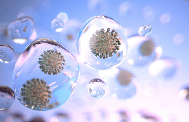 istock Airborne Virus Transmission in Droplets/ Aerosols 1207914901