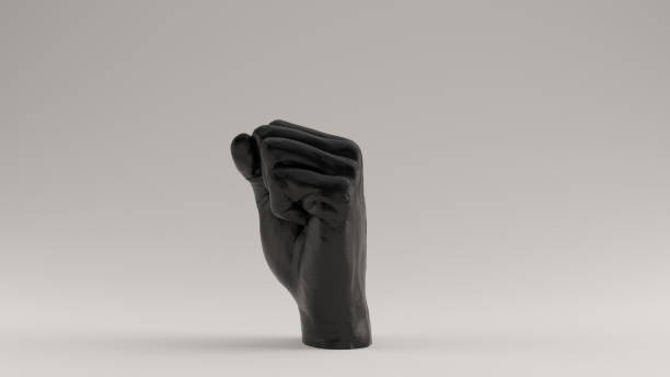 istock Black Raised Clenched Fist Anti Fascist 1207915047