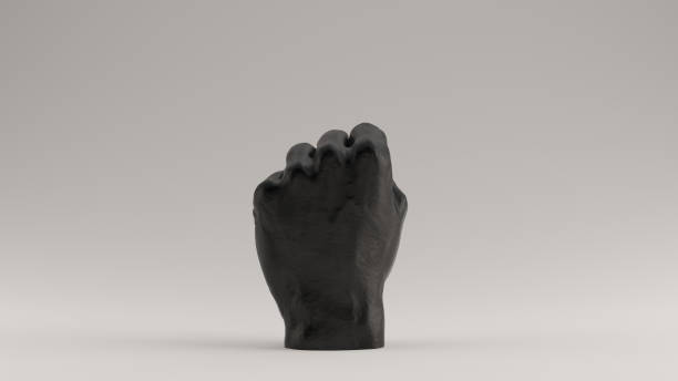 istock Black Raised Clenched Fist Anti Fascist 1207915048