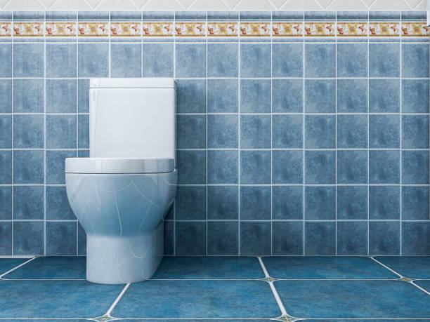 istock 3D rendering,Clean modern residential bathroom and toilet design, which is equipped with washstand, toilet and shower equipment, etc. 1207917398