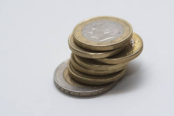 istock A stack of gold and silver Euro coins. 1207919414
