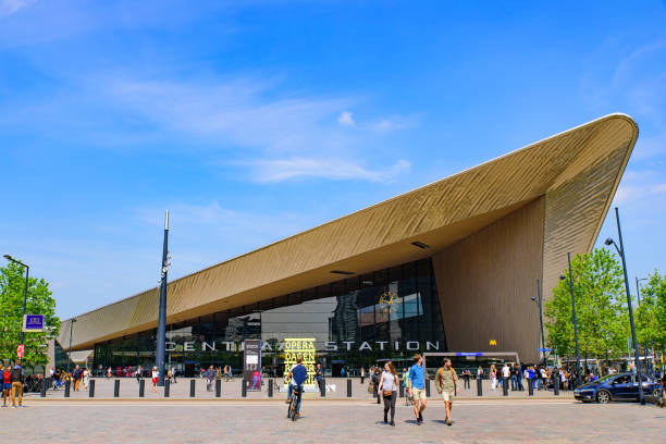 Central railway station in Rotterdam, Netherlands