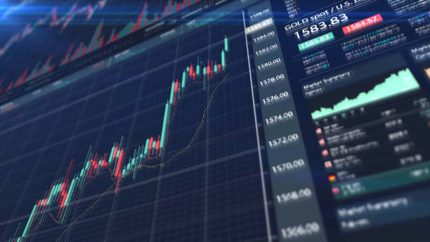 istock Stock Market Trading Mockup Screenshot 1207922527