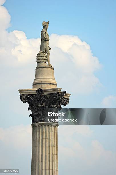 Nelsons Column Trafalgar Square London England Uk Stock Photo - Download Image Now