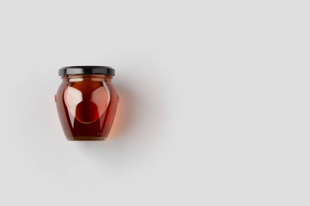 Honey jar mockup with copyspace.