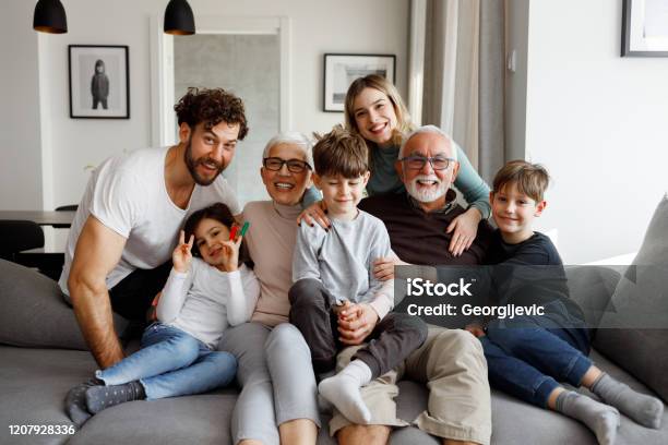 Big Family Stock Photo - Download Image Now - Family, Happiness, Multi-Generation Family