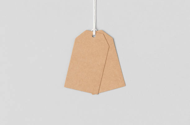 istock Kraft clothing or gift tag mockup. 1207928688