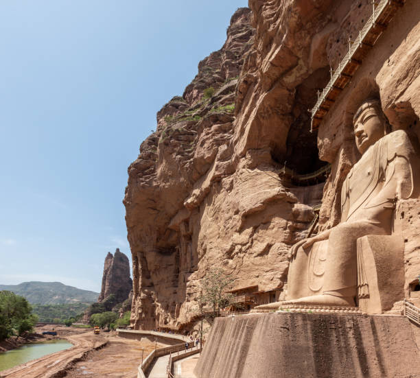 istock Bingling Temple and Grottoes 1207934315