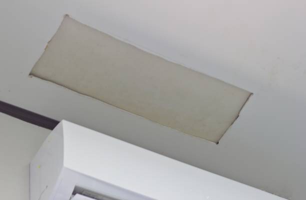 istock Service box on the ceiling, ceiling entrance 1207938026