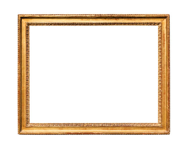 istock horizontal vitage wooden painting frame isolated 1207938267