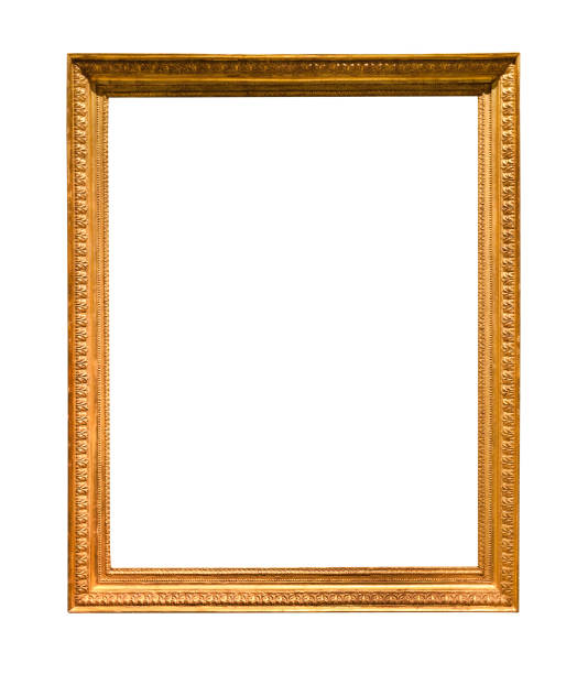istock vertical narrow retro wooden painting frame 1207938484