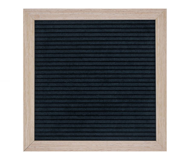 istock empty black felt Board in a wooden frame. isolated image on a white background 1207938596