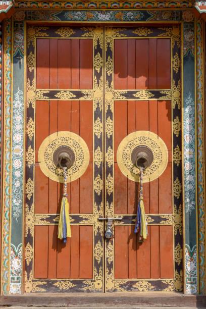 istock Door of buddhist monastery at Bodhnath, Nepal 1207941268