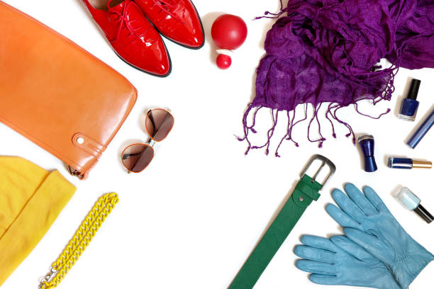 istock Rainbow collection of clothing. 1207945523