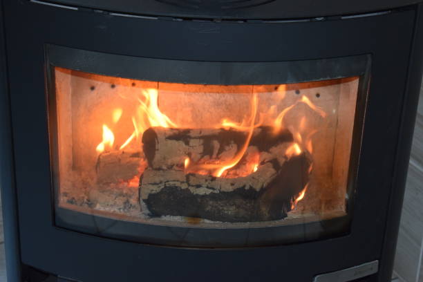 istock wood fire in the oven 1207946603