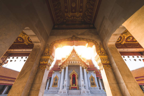 istock Wat Benchamabopit Dusitvanaram a famous temple in Bangkok 1207948665