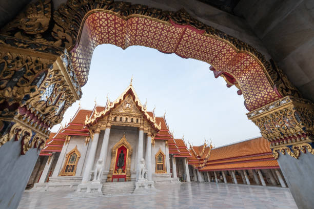 istock Wat Benchamabopit Dusitvanaram a famous temple in Bangkok 1207948678