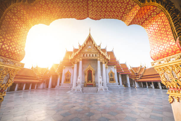 istock Wat Benchamabopit Dusitvanaram a famous temple in Bangkok 1207948701