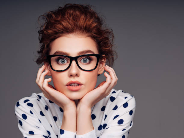 istock Beautiful girl with eyeglasses 1207951759