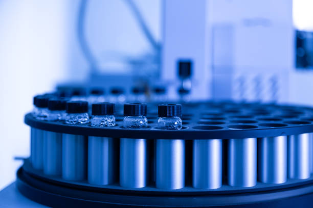 istock Close up view of the CDC laboratory equipment. 1207951917