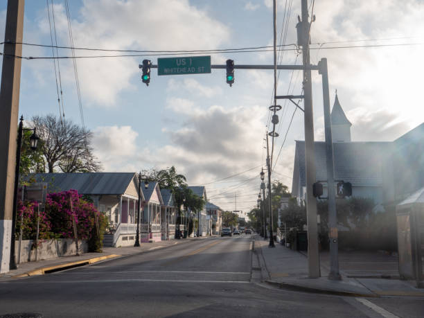 istock USA 1 road, Key West Whitehead street 1207965002