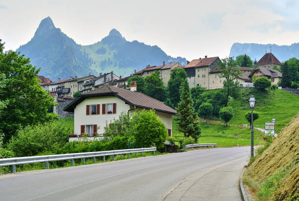 istock Houses with brown roofs. 1207976291