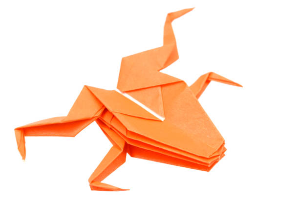 istock frog of paper. Origami 1207979003