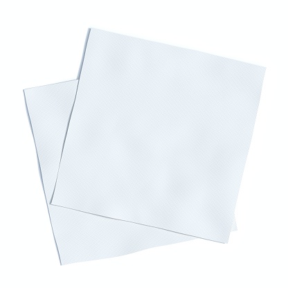 napkins, isolated, 3d rendering, white background