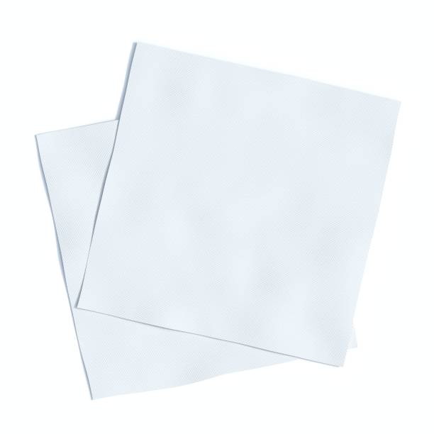 Napkins 3d rendering napkins, isolated, 3d rendering, white background napkin stock pictures, royalty-free photos & images