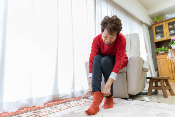 istock Senior woman getting ready in the morning 1207984364