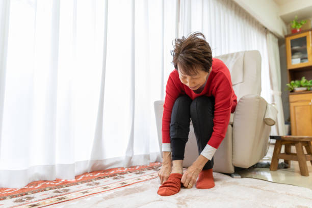 istock Senior woman getting ready in the morning 1207984494