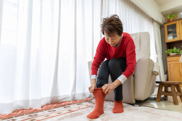 istock Senior woman getting ready in the morning 1207985688