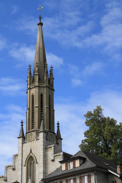istock The bell tower of the Catholic cathedral 1207989577