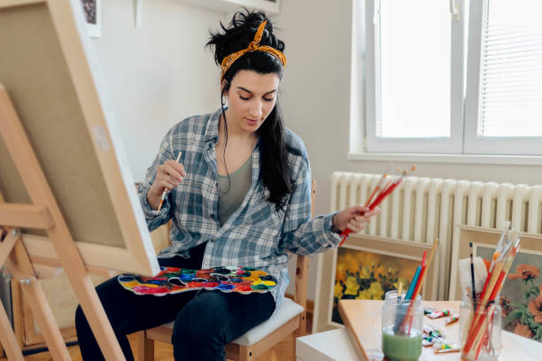 istock Artist Painting a Picture 1207995850