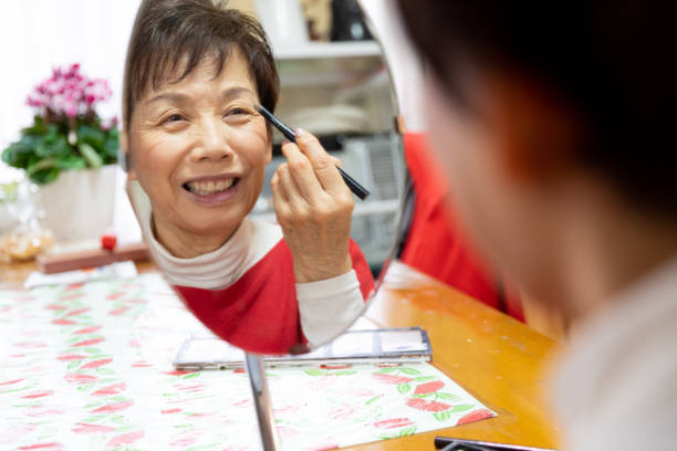 istock Senior woman getting ready in the morning 1207996776