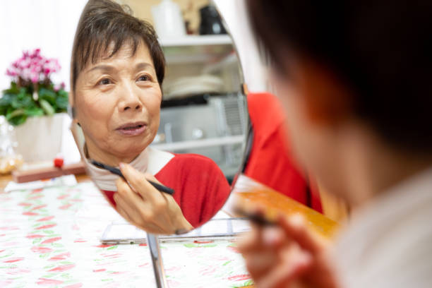 istock Senior woman getting ready in the morning 1207996983