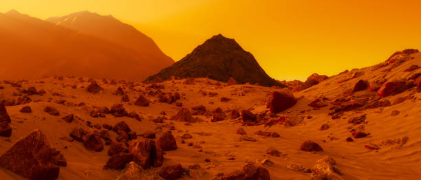 istock a stony desert on the red planet mars (3d rendering) 1207997116