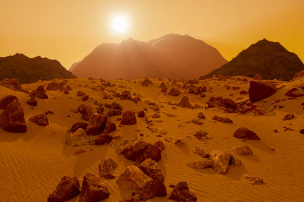 istock a stony desert on the red planet mars (3d rendering) 1207997131