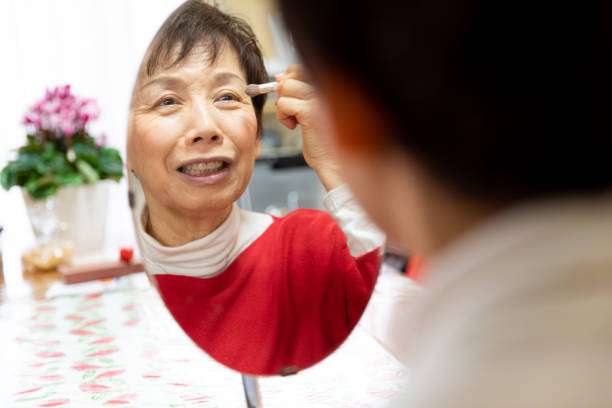 istock Senior woman getting ready in the morning 1207997717