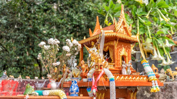 istock Votive wooden temple 1208000519