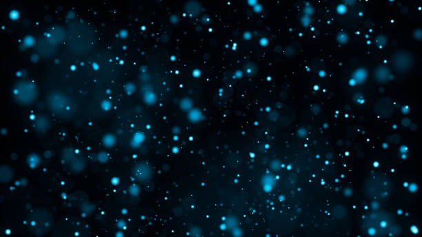 istock Glitter lights. Bokeh background with lots of blurred particles. Bright glowing defocused dust. Magic composition. 3d rendering 1208003748