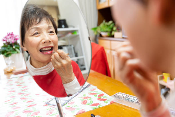 istock Senior woman getting ready in the morning 1208006256
