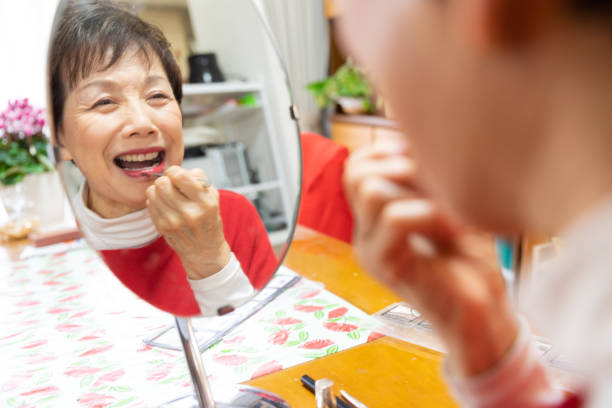 istock Senior woman getting ready in the morning 1208006481