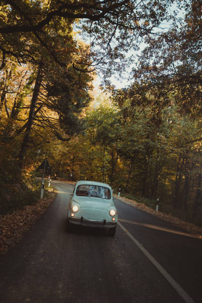 istock Hipster men traveling in his old timer 1208013860