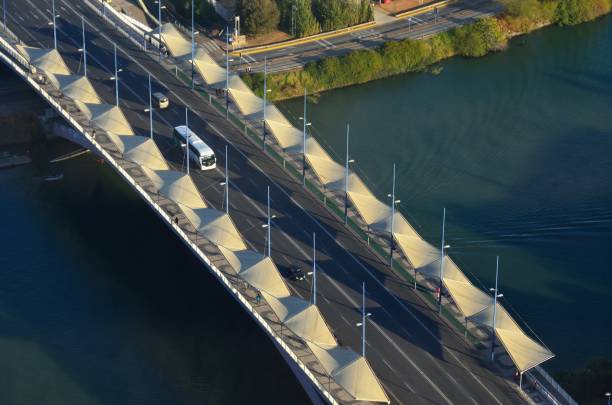 istock Boat passing under the Cachorro Bridge 1208020259