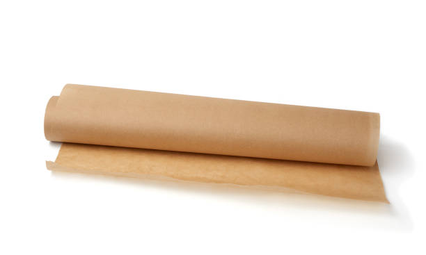istock twisted roll of brown parchment paper isolated on a white background 1208022137