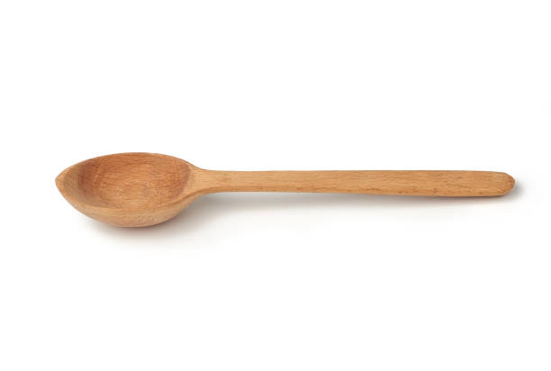 istock wooden new vintage spoon with long handle isolated on white background 1208022230