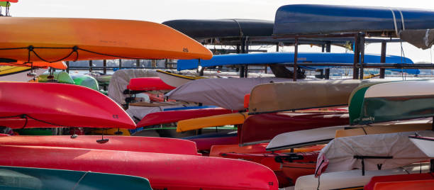 istock Canoes in the winter 1208023983