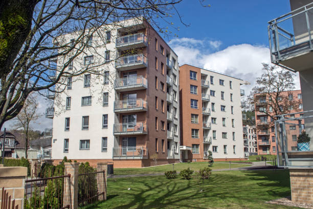 istock Modern European residential quarter 1208025500