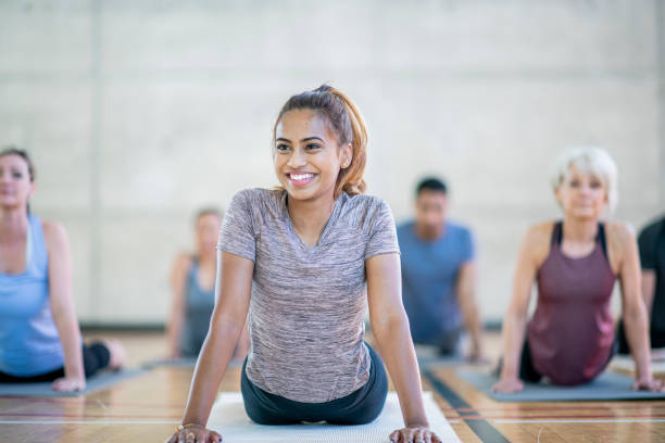 istock Multi-Ethnic Yoga Class stock photo 1208033165